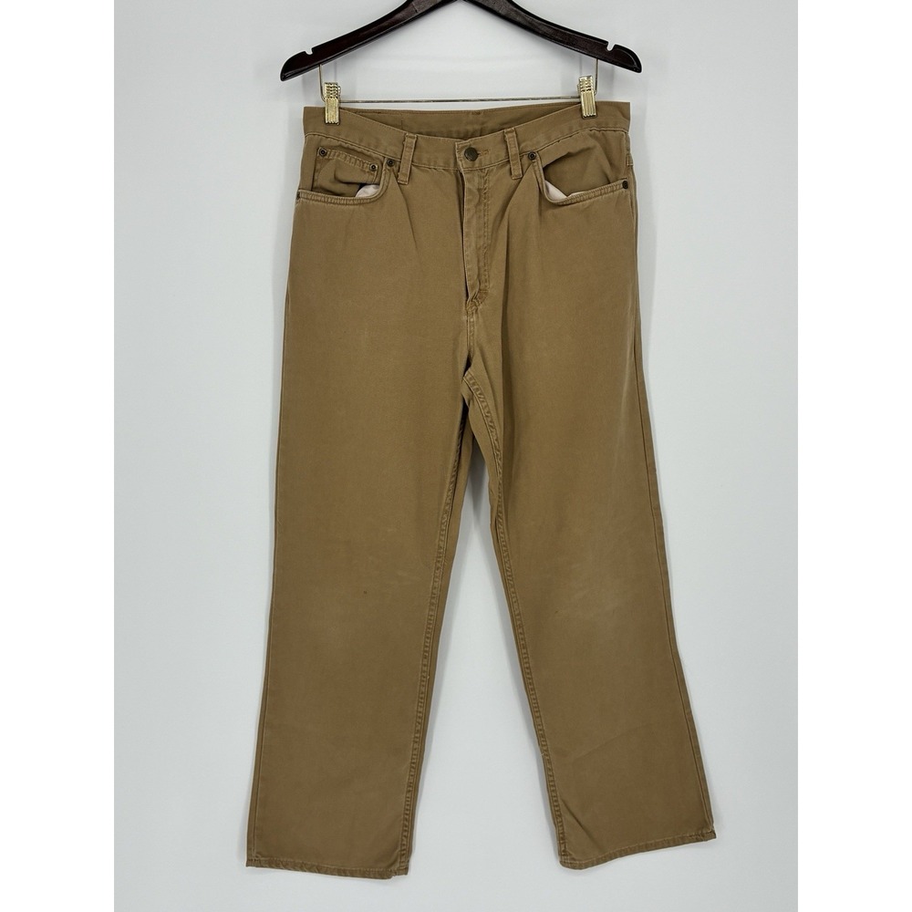 Bills Khakis Straight Leg 5-Pocket Denim Men's USA-Made Tan Khaki MiUSA Jeans